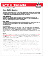 Download the latest COVID-19 procedures update for Camp Caillet